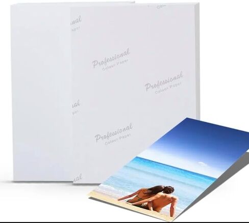 Glossy Photo Paper, 100 Sheets, Picture Paper for Most Inkjet Printer Brands Hp, Canon, Epson, Brother - 200GSM/74lbs - 4x6 in Kuwait