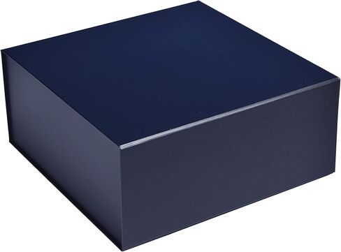 Cecobox - صناديق هدايا مع أغطية للهدايا 8 "x8" x3.1 " - صندوق هدايا الإغلاق المغناطيسي غير اللامع ، صناديق اقتراح العريس وعروس ، زفاف ، أعياد الميلاد ، العطلات (البحرية) in Kuwait