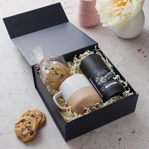 Cecobox - صناديق هدايا مع أغطية للهدايا 8 "x8" x3.1 " - صندوق هدايا الإغلاق المغناطيسي غير اللامع ، صناديق اقتراح العريس وعروس ، زفاف ، أعياد الميلاد ، العطلات (البحرية) in Kuwait