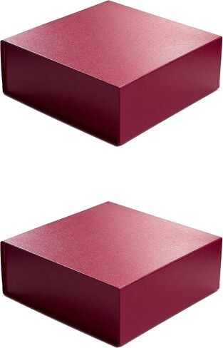 Cecobox - صناديق هدايا مع أغطية للهدايا 8 "x8" x3.1 " - صندوق هدايا الإغلاق المغناطيسي غير اللامع ، صناديق اقتراح العريس وعروس ، زفاف ، أعياد الميلاد ، العطلات (البحرية) in Kuwait