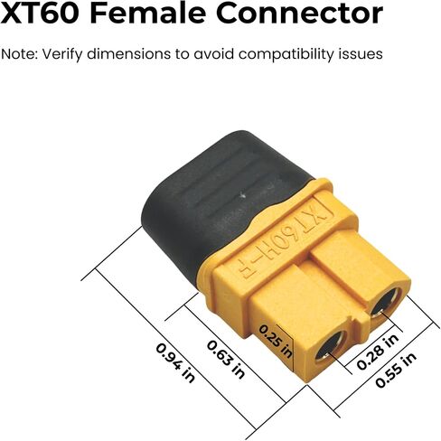 XT60 إلى XT90 كابل محول 10AWG 6in ، XT60 أنثى إلى XT90 سلك سيليكون موصل للموصل RC FPV Solar Generators محطات الطاقة in Kuwait