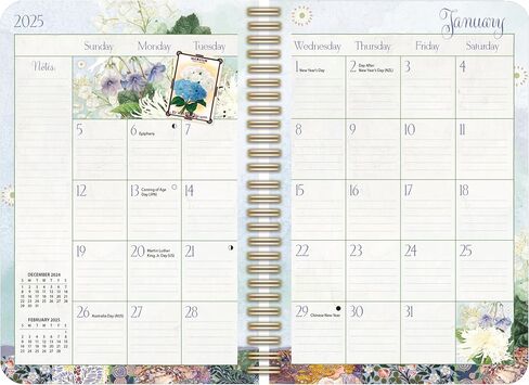 Lang Companies ، Garden Botanicals 2026 Planner ، 6.5 'x 9' '، تقويم أسبوعي مع ملزمة تدبيس in Saudi Arabia