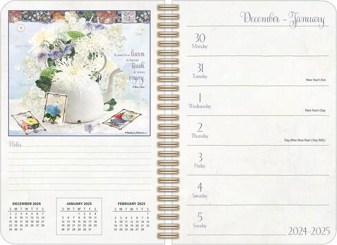 Lang Companies ، Garden Botanicals 2026 Planner ، 6.5 'x 9' '، تقويم أسبوعي مع ملزمة تدبيس in Saudi Arabia