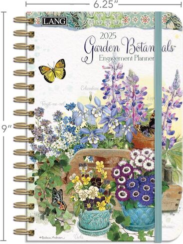 Lang Companies ، Garden Botanicals 2026 Planner ، 6.5 'x 9' '، تقويم أسبوعي مع ملزمة تدبيس in Saudi Arabia