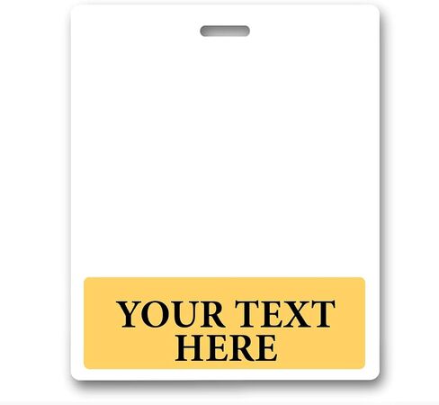 4 Pack - Oversized Custom Badge Buddy Horizontal - Extra Large Badge Buddies Role I’D Backer Card for Nurses - 3 3/8 X 4 1/8 - Wear with Existing I’D Holder - USA Printed by Specialist ID (Blue) in Saudi Arabia