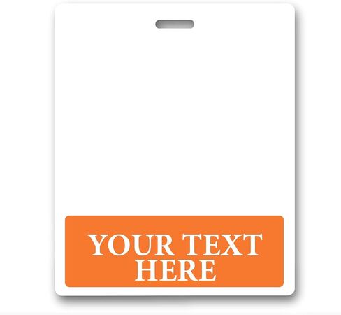 4 Pack - Oversized Custom Badge Buddy Horizontal - Extra Large Badge Buddies Role I’D Backer Card for Nurses - 3 3/8 X 4 1/8 - Wear with Existing I’D Holder - USA Printed by Specialist ID (Blue) in Saudi Arabia