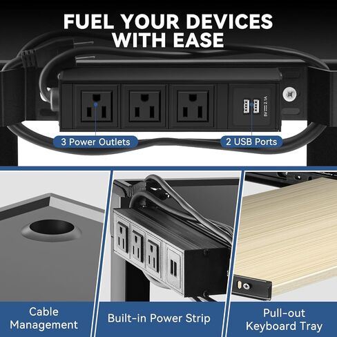 Auto Dynasty Hight Av Av Cart مع قفل خزانة تخزين ودرج لوحة مفاتيح السحب لجهاز العرض ، الطابعات ، أجهزة الكمبيوتر المحمولة ، 4 عجلات ، سلك 4 بوصات ، 3 منافذ ، 2 منافذ USB (أبيض) in Kuwait