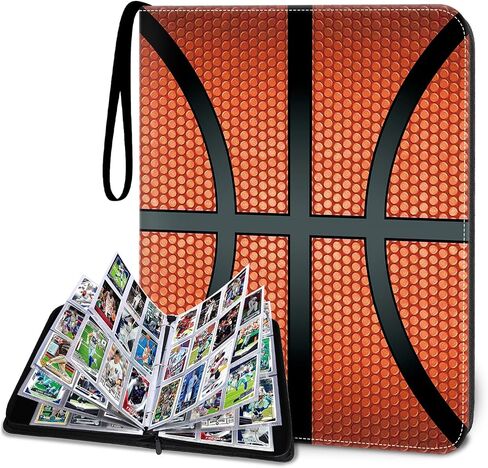 Hockey Card Binder 900 Pockets, 50 Sleeves Large Hockey Binder 3 Ring Zipper Trading Cards Holder 9 Pocket, Sport Card Display Collection Book Storage Organizer, Album Folder Protector in Saudi Arabia
