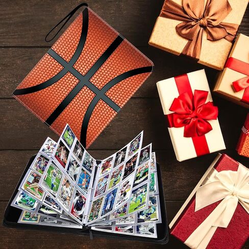 Hockey Card Binder 900 Pockets, 50 Sleeves Large Hockey Binder 3 Ring Zipper Trading Cards Holder 9 Pocket, Sport Card Display Collection Book Storage Organizer, Album Folder Protector in Saudi Arabia
