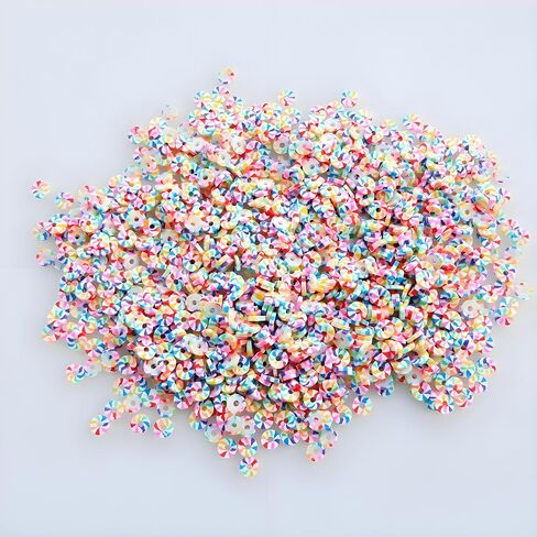 1150Pcs Clay Beads Flat Round Polymer Clay Rainbow Beads Bulk for DIY Jewelry Handmade Heishi Beads Craft Making Bracelet Necklace Earring (6mm/0.24in) in Saudi Arabia