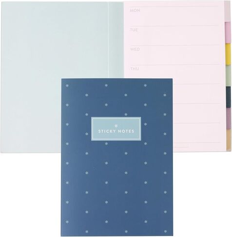 Erin Condren Earth Tones كتيب الملاحظات اللاصقة الوظيفية ، 7 مقطع إنتاجية ملاحظات لزجة مع 140 ورقة إجمالية للتخطيط والتنظيم وتدوين الملاحظات in Kuwait