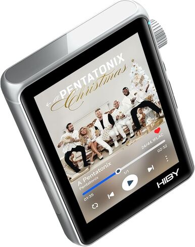 HiBy R3 II (Gen 2) Hi-Fi Lossless Audio Player - Portable with Bluetooth, WiFi, DSD, PCM, MQA Streaming, Dual ESS ES9219C, MQA 16X, TIDAL/Qobuz, 3.5mm+4.4mmBAL Jacks (Red) in Kuwait