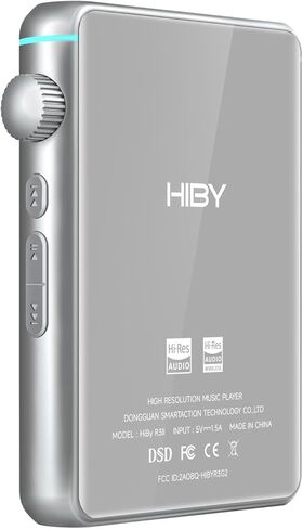 HiBy R3 II (Gen 2) Hi-Fi Lossless Audio Player - Portable with Bluetooth, WiFi, DSD, PCM, MQA Streaming, Dual ESS ES9219C, MQA 16X, TIDAL/Qobuz, 3.5mm+4.4mmBAL Jacks (Red) in Kuwait