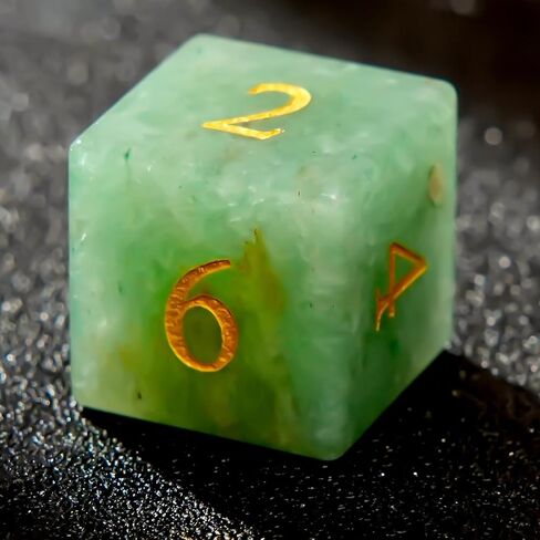 Purple Cat's Eye Crystal DND Dice Set 7 PCS Gemstone Suitable for Dungeons and Dragons D & D RPG Games in Kuwait
