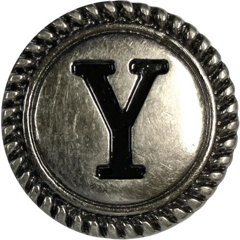 Pack of 5 Antique Silver 1-1/8" Letter Initial Alphabet Conchos Screw Back Concho (Antique, H) in Saudi Arabia