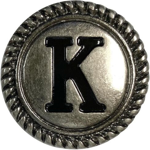 Pack of 5 Antique Silver 1-1/8" Letter Initial Alphabet Conchos Screw Back Concho (Antique, H) in Saudi Arabia
