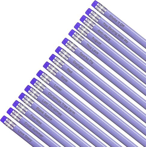 16 PCS Singer Music Pencil Set ، Singer Music Merch Pencil ، Gift Merch لعشاق الموسيقى ، أقلام رصاص أرجوانية أصفر باللون الأصفر لمشجعي المغني صديق عيد ميلاد ، ألوان مختلطة in Saudi Arabia