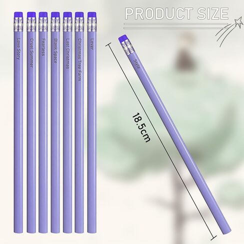 16 PCS Singer Music Pencil Set ، Singer Music Merch Pencil ، Gift Merch لعشاق الموسيقى ، أقلام رصاص أرجوانية أصفر باللون الأصفر لمشجعي المغني صديق عيد ميلاد ، ألوان مختلطة in Saudi Arabia