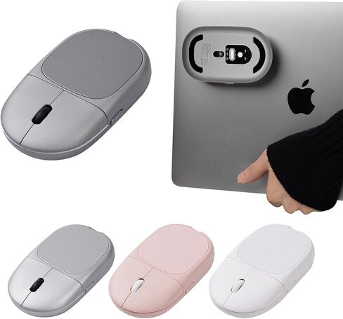 Magnito Mouse - Compact Wireless Mouse for MacBook iPad Laptop, Magnetic Attachable, Bluetooth, Silent Clicks, Best Travel Mouse, Windows/Mac/Linux/Chrome/iPad (Space Gray) in Kuwait
