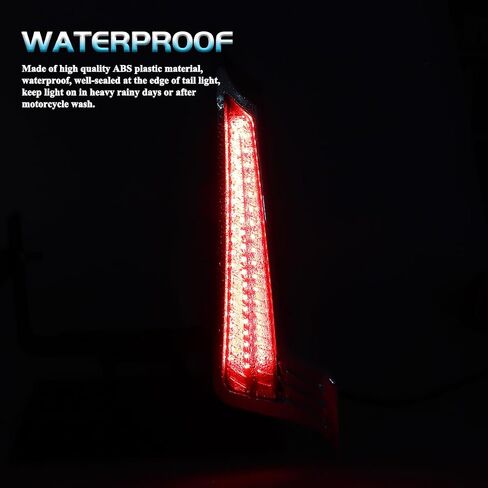 Smoked Fasica Panel Insert LED Tail Lights Motorcycle Brake Taillights Integrated Turn Signals for Harley Touring Road Glide Street Glide Road King Special in Kuwait