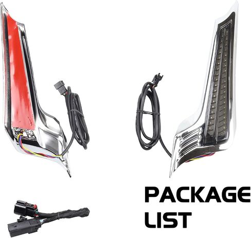 Smoked Fasica Panel Insert LED Tail Lights Motorcycle Brake Taillights Integrated Turn Signals for Harley Touring Road Glide Street Glide Road King Special in Kuwait