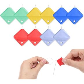 10 Piece Square Plastic Needle Threader Hand Sewing Automatic Threaders 2024 New Machine Threader Plastic Threaders for All Needle Sizes for Hand Sewing