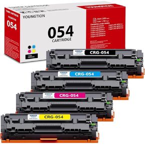 High-Yield 054 Toner Cartridge Set (4-Pack, BK/C/M/Y) Compatible mf642cdw Toner cartridges Replacement for Canon 054 Toner Cartridge imageCLASS MF640C MF641Cw MF642Cdw MF644Cdw LBP622Cdw Printer