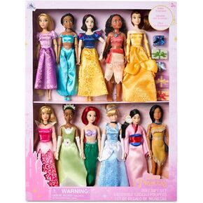 Disney Store Official Princess Classic Doll (Gift Set), 11 Inches, Includes Accessories with Molded Details, Fully Posable Toy in Classic Outfit Princess Toys for Girls
