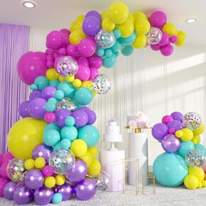 137pcs Black Gold Balloons Arch Kit - 18/12/10/5 Inch Gold White and Black Confetti Balloons for 2025 Graduation Birthday Wedding New Year Party Decorations