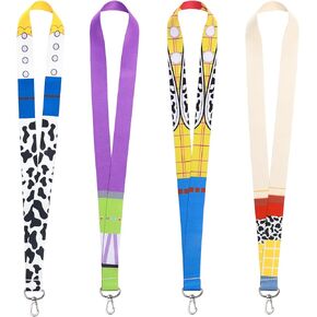 GTOTd Spider Web Cool Teacher Neck Lanyard（4 Pack） for Key String Wallet.Cartoon Cute Stuff Accessories Decor Gifts Merch Party Supplies ID Card Badge Holders Keychain for Kids Teens Student Office