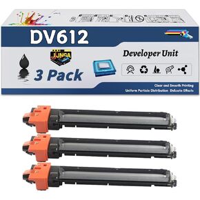 DV612 Developer Unit is Compatible for Konica Minolta bizhub 552 652 C452 C552 C552DS C652 C652DS Printers, with a Capacity of 200000 Pages and a Very Good Printing Experience (4 Pack Black)
