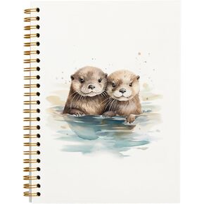 hold fizz Sea Otter Gifts Notebook Journal, Cute Notebooks for School Work Women Girls Otter Lovers, Otter Stuff, Gifts for Beach Lovers, Spiral Notebook 5.5 x 8.3