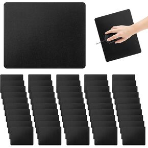 50 Pack Mouse Pad with Comfortable Edge 2mm Non-Slip Rubber Base Mousepad Washable Basic Computer Mousepad for Laptop, Computer & PC, 7.09 x 8.66 Inch, Black