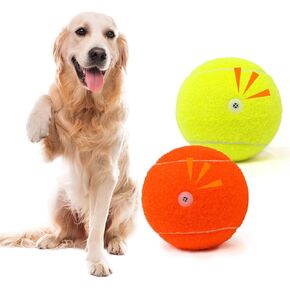 Tennis Ball Dog Toys 4 Pack - Giant 4-Inch Durable and Safe Fetch Tennis Ball for Dogs with Mesh Bag, Large Dog Tennis Balls Perfect for Indoor and Outdoor Interactive Play(Multicolor)