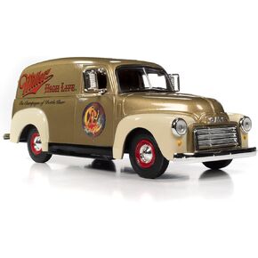 Auto World 1951 GMC Delivery Truck Miller High Life w/Resin Miller Girl Figure 1:25 Scale Diecast