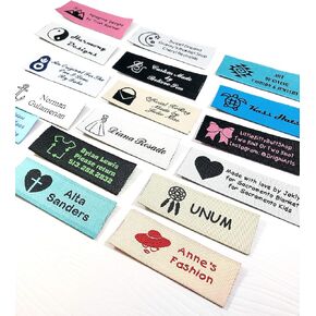 Label Weavers Essential Woven Sew-on Tags for Sewing, Knitting, Crafts and Small Business (50 Labels)
