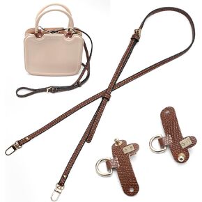 Strap for Longchamp Mini Bag, Adjustable Leather Bag Shoulder Strap Crossbody Purse Replacement