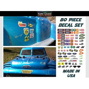 Funny Parody Vinyl Decals Stickers for RC car Truck - 80pc Set - Axial SCX10 II Arrma Outcast Losi 5T 8ight Traxxas Xmaxx Rc4wd Trailfinder…