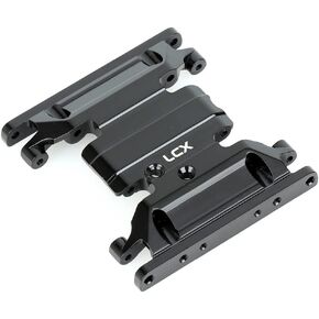 LCX Racing 1/10th RC Crawler Car Aluminum Center Skid Plate Transmission Mount for Axial SCX10 II 90046 90047, Upgrades Parts Accessories