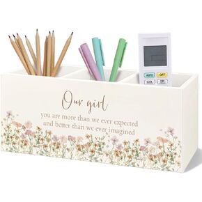 Reading Nook Decor Wooden Pen Pencil Holder for Desk, Book Lover Gifts, It's a Good Day to Read a Book Wood Makeup Brush Toothbrush Holder Organizer for Reading Corner Room Library