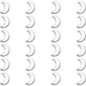 ImpressArt - الفراغات السماوية المعدنية الممتازة لختم المعادن وصنع المجوهرات (24 حزمة) (1 "مخطط الهلال مع ثقب ، ألكيم) in Kuwait