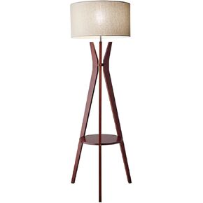 Adesso 3471-15 Bedford 59.5" Floor Lamp, Smart Outlet Compatible , Brown