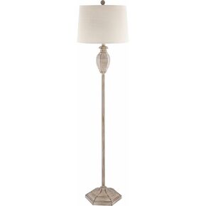 Mporokoso Boho Floor Lamp for Living Room - Shade Jute, Rattan - Iron Standing Lighting - Black, Gray, Charcoal, Beige - 66'' H