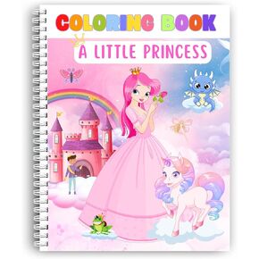 Coloring Book A Little Princess. Girls Coloring Pages Adventure, Size (8.5 x 11 inches), 44 Pages, Think Sheets 199 GSM