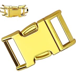 Dog Collar Buckle, Fastener Stainless Steel Buckle for Small Medium Large Dogs Collar Steel Chrome Plated