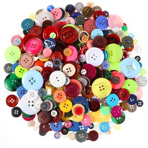 3000pcs Assorted Size Buttons 2 Hole and 4 Hole Craft Buttons for Sewing DIY Manual Painting DIY Handmade Ornament Easter Egg Fillers Decorative