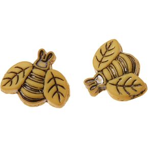 Dress It Up Tiny Bees 20ct Pack Button, Yellow