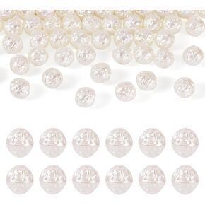 50Pcs White Pearl Teardrop Beads White Drop Shape Acrylic Long Beads 19x8mm Imitation Pearl Charms for DIY Craft Jewelry Necklace Bracelet Earring Keychain