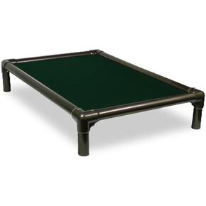 Kuranda Chewproof Dog Bed - Walnut PVC - 35" x 23" - Ballistic Nylon - Smoke
