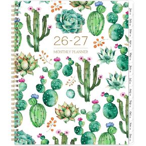 2026-2027 Monthly Planner - 2 Year Monthly Planner/Calendar 2026-2027, 2026 Planner, Jan 2026 - Dec 2027, 11" x 9", 24 Months, Tabs, Back Pocket, Holidays, Twin-Wire Binding, Note Pages
